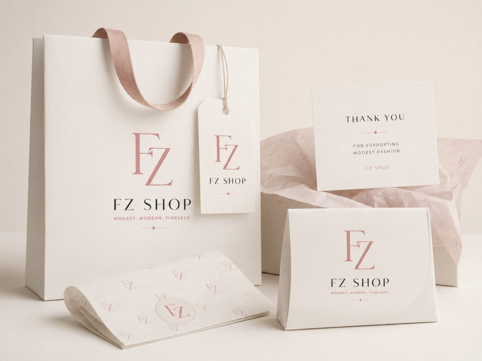 A softer expression of modern modest fashion.